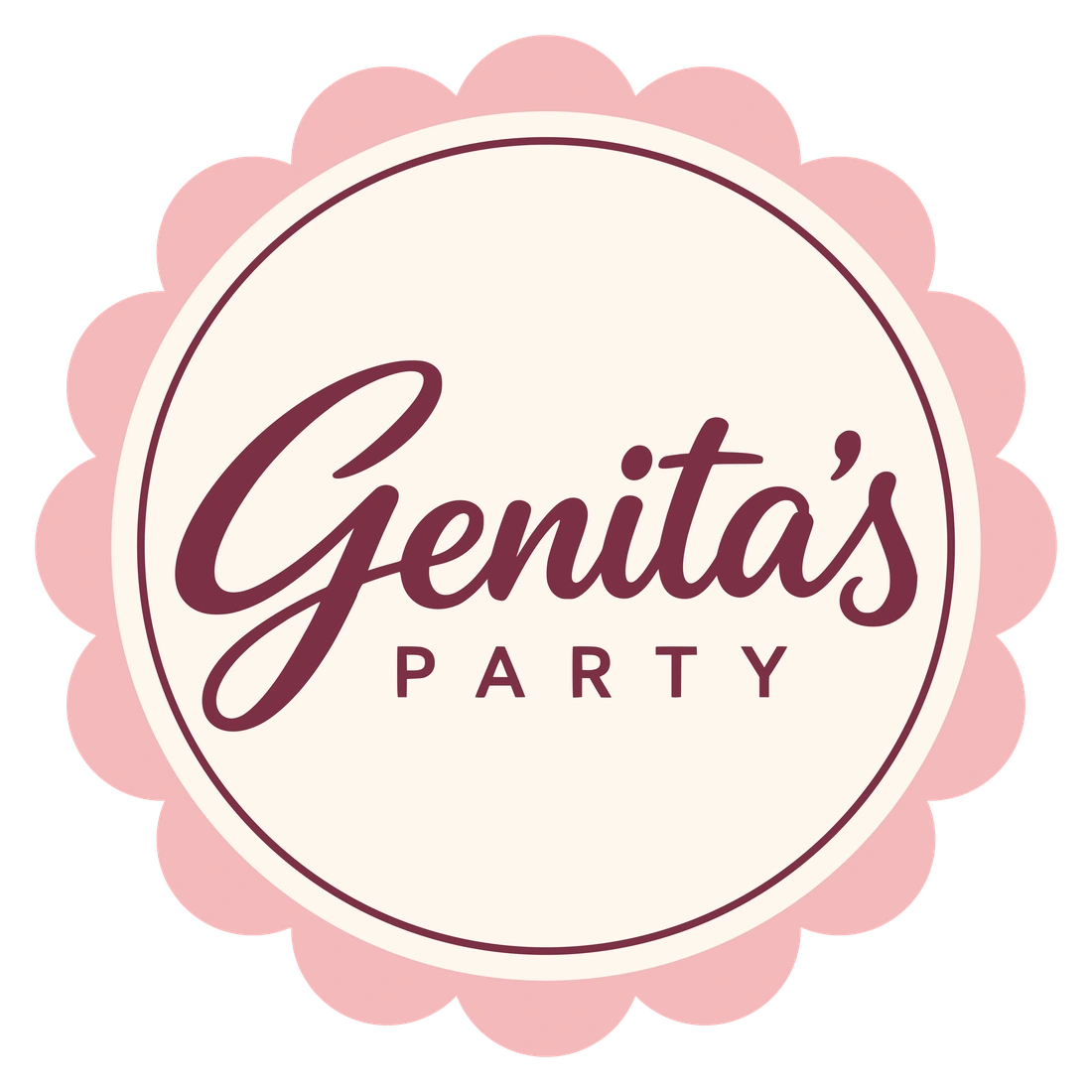 Sello floral definitivo de Genita’s Party